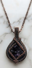 Load image into Gallery viewer, Chalice of Transformation - Necklace - Charoite - Copper Wrapped