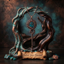 Load image into Gallery viewer, Key to the Soul - Turquoise Talisman- Necklace