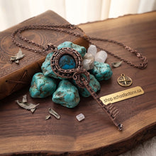 Load image into Gallery viewer, Key to the Soul - Turquoise Talisman- Necklace