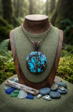 Load image into Gallery viewer, Echo of Deep Roots - Necklace - Turquoise - Tree of Life - Copper wrapped