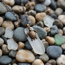 Load image into Gallery viewer, The Unbroken Journey - Sea Glass - Turtle - Necklace