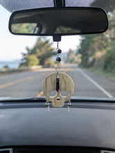 Load image into Gallery viewer, Sanctuary of the Raven Skull - Rear view mirror - or Ornament