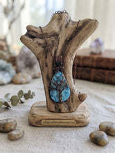 Load image into Gallery viewer, Sanctuary In Stone - Necklace - Blue Agate - Tree of life