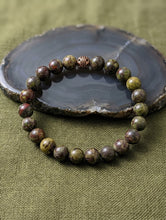 Load image into Gallery viewer, Earth Heart - Bracelet - Dragon Blood Jasper