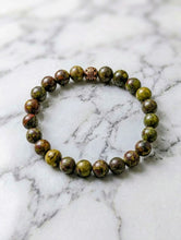 Load image into Gallery viewer, Earth Heart - Bracelet - Dragon Blood Jasper