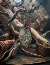 Load image into Gallery viewer, The Stone of Prophecy - Necklace - Prehnite - Copper