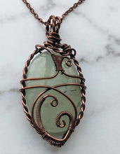 Load image into Gallery viewer, The Stone of Prophecy - Necklace - Prehnite - Copper