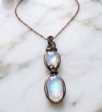 Load image into Gallery viewer, Twin Radiance - Necklace - Angel Aura Quartz