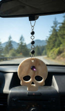 Load image into Gallery viewer, The Seer's Journey - Skull - Rear View Mirror Hanger