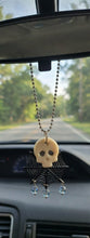 Load image into Gallery viewer, Midnight Alchemy - Skull - Rear View Mirror Hanger