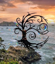 Load image into Gallery viewer, Twilight Tree of Life - Tree of life - Sun Catcher