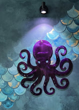 Load image into Gallery viewer, The Purple Kraken - Octopus - Metal Art