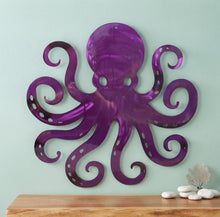 Load image into Gallery viewer, The Purple Kraken - Octopus - Metal Art