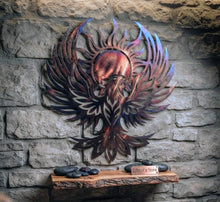 Load image into Gallery viewer, Embers of Rebirth - Phoenix - Metal Art Size 7 Inch