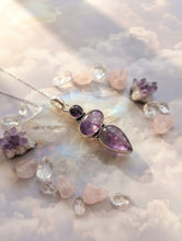 Load image into Gallery viewer, Serenity Trio Amethyst Talisman - Necklace
