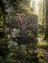 Load image into Gallery viewer, Watchers of the Wildwood - Wolf - Crows - Stag - Metal Art