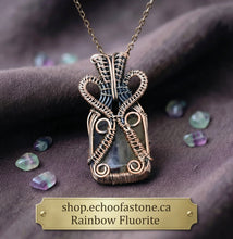 Load image into Gallery viewer, The Alchemist's Prism - Necklace - Rainbow Fluorite
