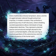 Load image into Gallery viewer, The Siren of Rebirth - Mermaid - Skull - Candle - Raven Stone