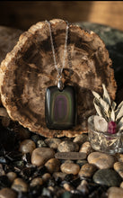 Load image into Gallery viewer, Root and Reflection - Necklace - Rainbow Obsidian