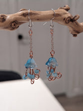 Load image into Gallery viewer, Oceanic Blue Echoes - Baby Jellyfish - Earrings