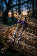 Load image into Gallery viewer, Echoes of Amethyst - Jellyfish - Earrings