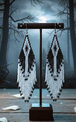 The Moonlight Cascade - Beaded - Earrings