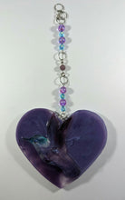 Load image into Gallery viewer, Hummingbird in a heart - Sun Catcher