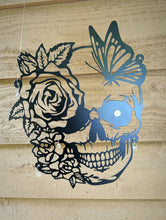 Load image into Gallery viewer, Skull-  Black rose - Sun Catcher