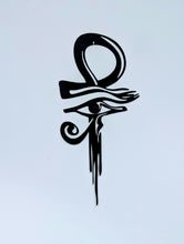 Load image into Gallery viewer, Metal Art - Eye of RA inside Ankh