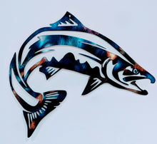 Load image into Gallery viewer, Salmon - Metal wall art