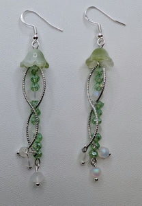 Jellyfish - Earrings - Angel Aura Quartz