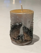Load image into Gallery viewer, Snowy Wolf Echoes - Wolf - Candle