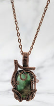 Load image into Gallery viewer, Echoes of Chrysoprase - Necklace - Copper Wrapped