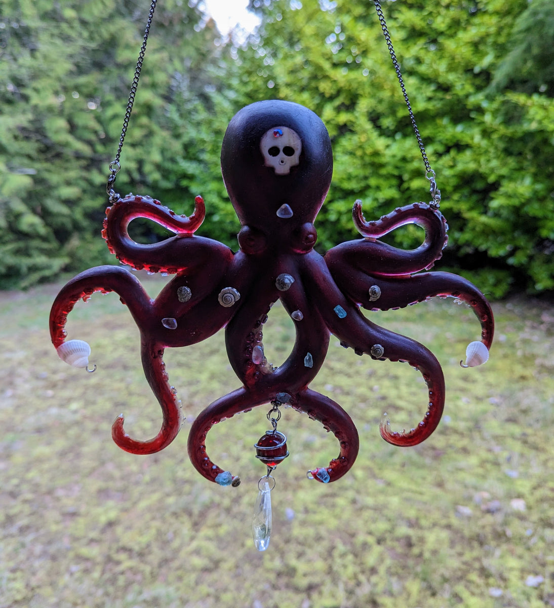 Pirate Octopus - Sun catcher - Raven Stone – Echo of a Stone