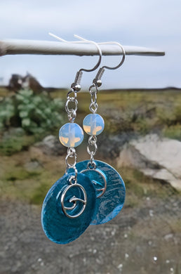 Ocean wave - Opalite - Earrings
