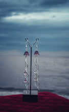 Load image into Gallery viewer, Jellyfish - Lavender Aura Quartz - Earrings