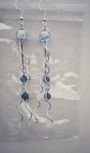 Jellyfish - Earrings - Aquamarine