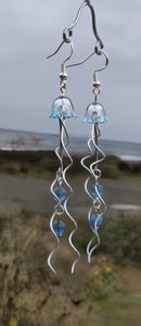 Jellyfish - Earrings - Aquamarine