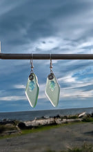 Load image into Gallery viewer, Sea Mist &amp; Resilience - Sea glass - Jellyfish -  Earrings