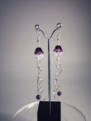 Double capped - Jellyfish - Earrings