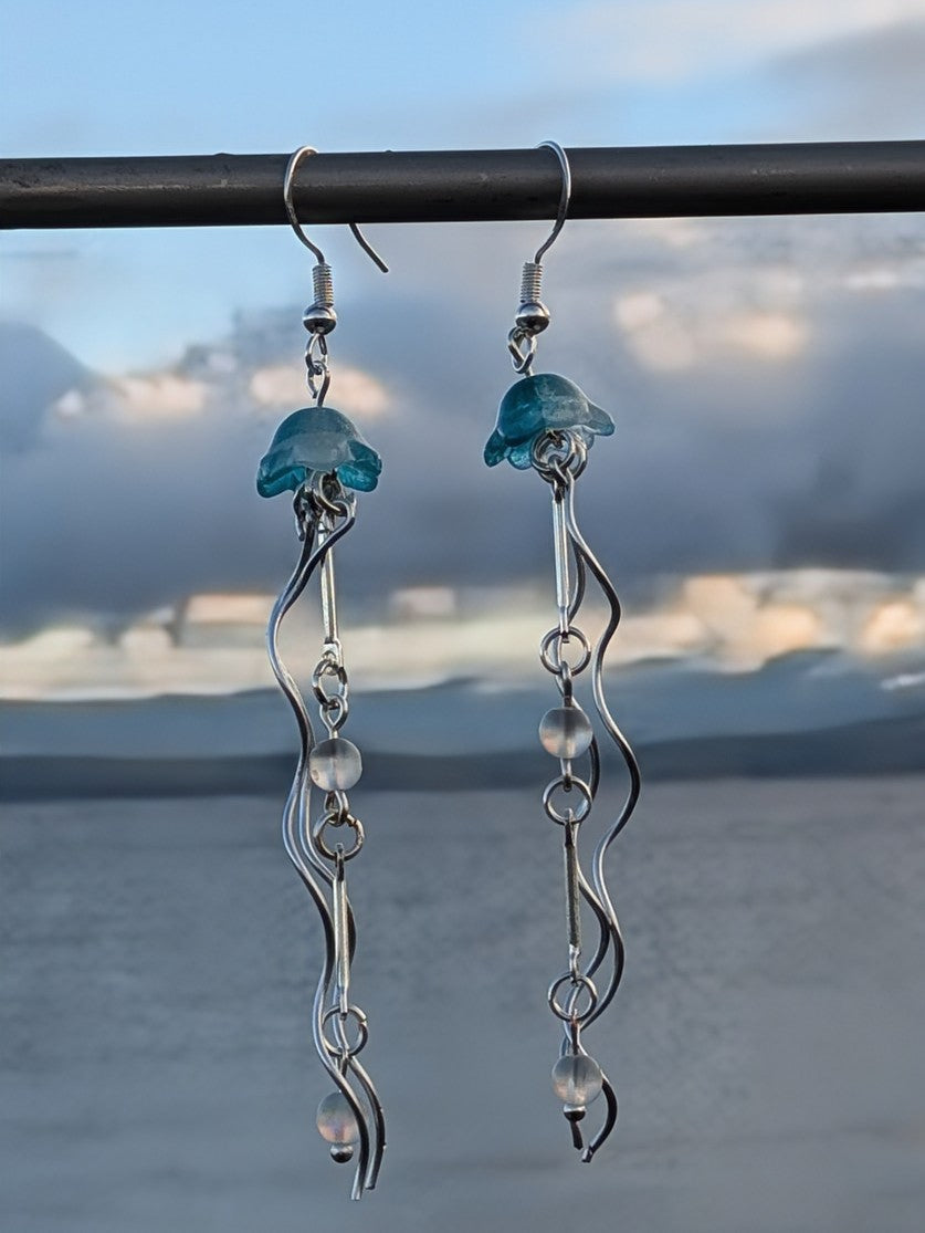 Aura Whispers  - Jellyfish - Earrings