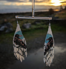 Load image into Gallery viewer, The Raven&#39;s Talisman - Beaded - Earrings