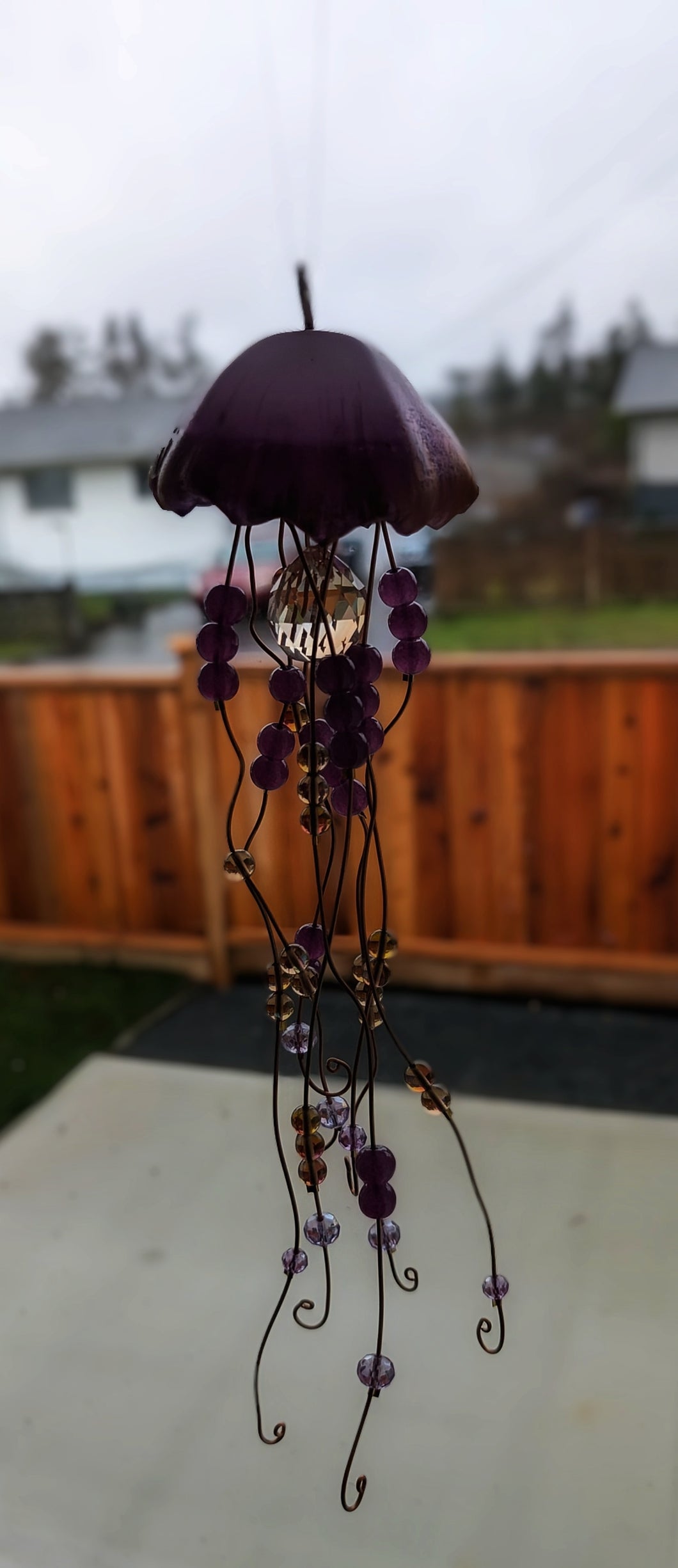 Jellyfish - Copper -  Sun Catcher