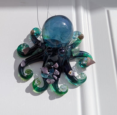 Topaz Tide - Octopus - Sun catcher
