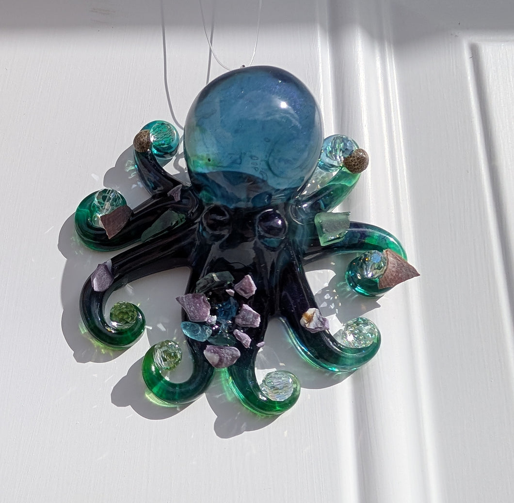 Topaz Tide - Octopus - Sun catcher