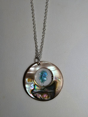 Jellyfish Drifter  - Abalone shell- Necklace
