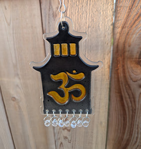 Om Temple of Light - Sun Catcher