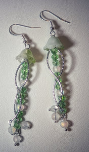Jellyfish - Earrings - Angel Aura Quartz