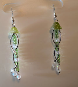 Jellyfish - Earrings - Angel Aura Quartz