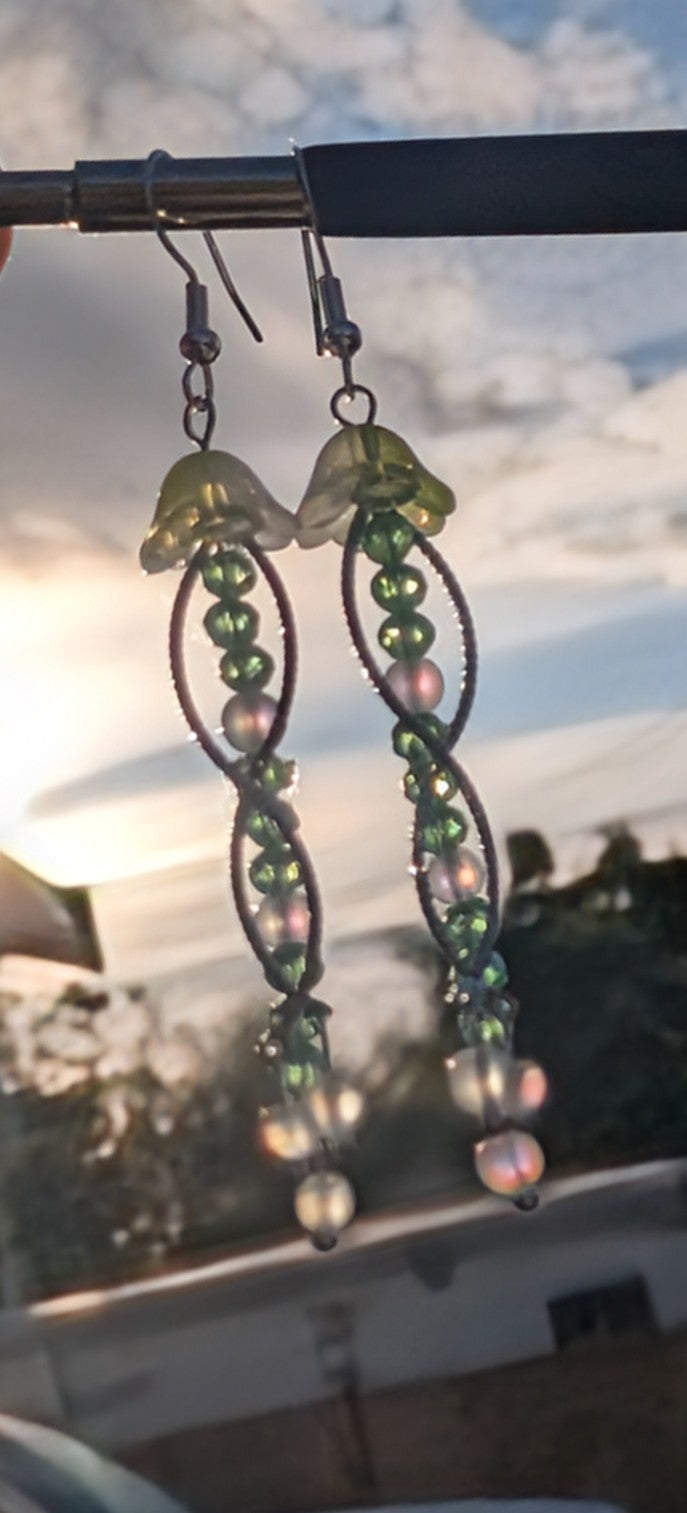 Jellyfish - Earrings - Angel Aura Quartz